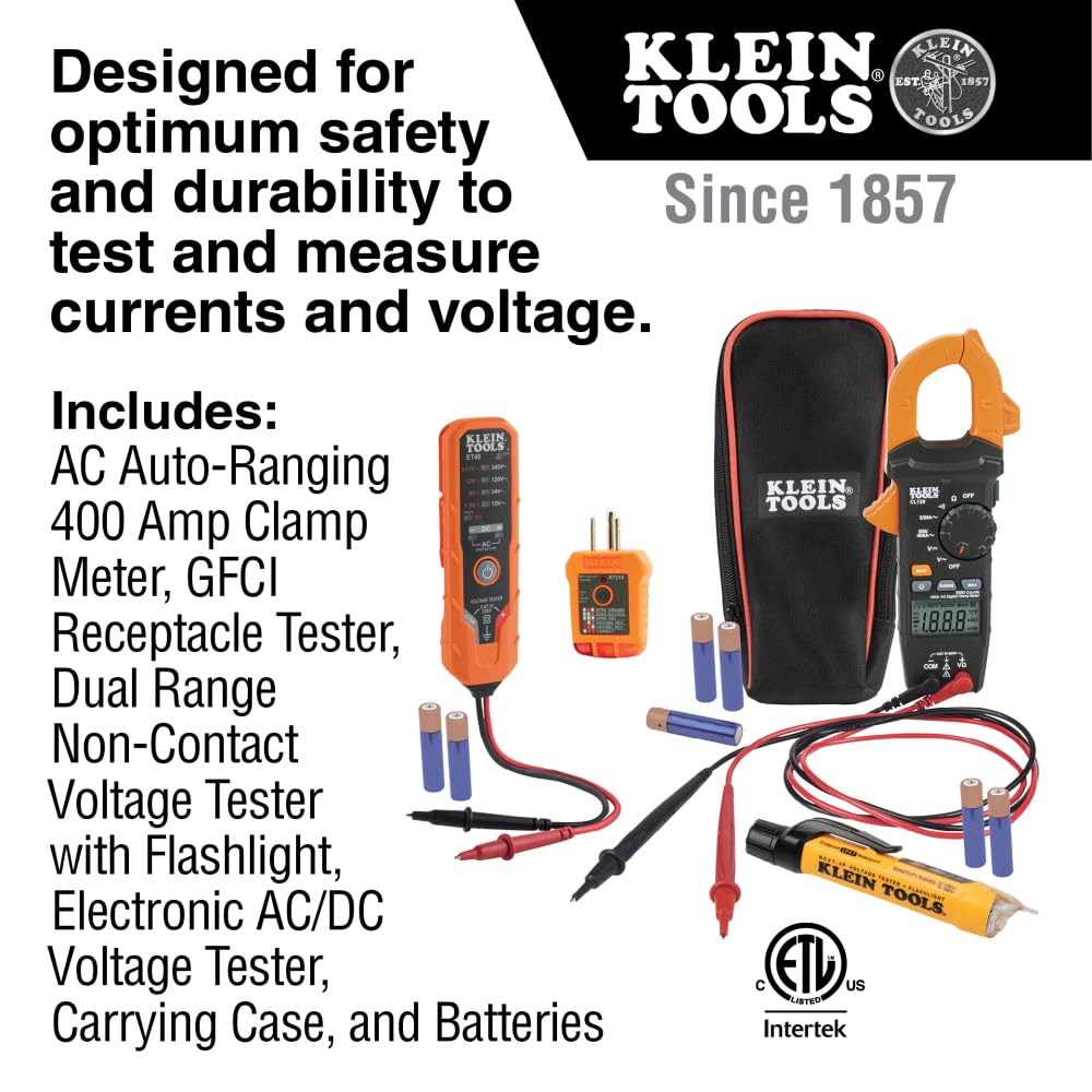 Klein Tools CL120VP Electrical Voltage Test Kit with Clamp Meter