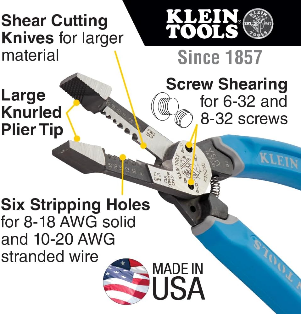 Klein Tools K12035 Klein-Kurve Wire Cutters