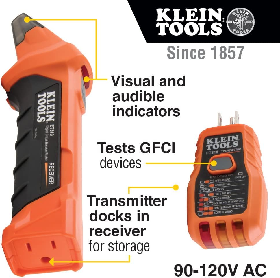 Breaker Finder Kit Showdown: Klein ET310KIT vs. Klein 80064 vs. KAIWEETS Tracer for Mapping Unlabeled Panels